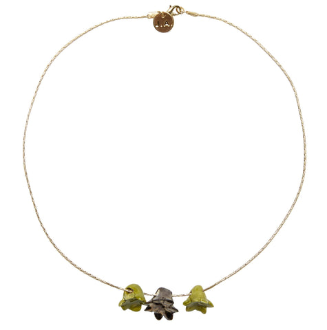 Three Flowers Necklace