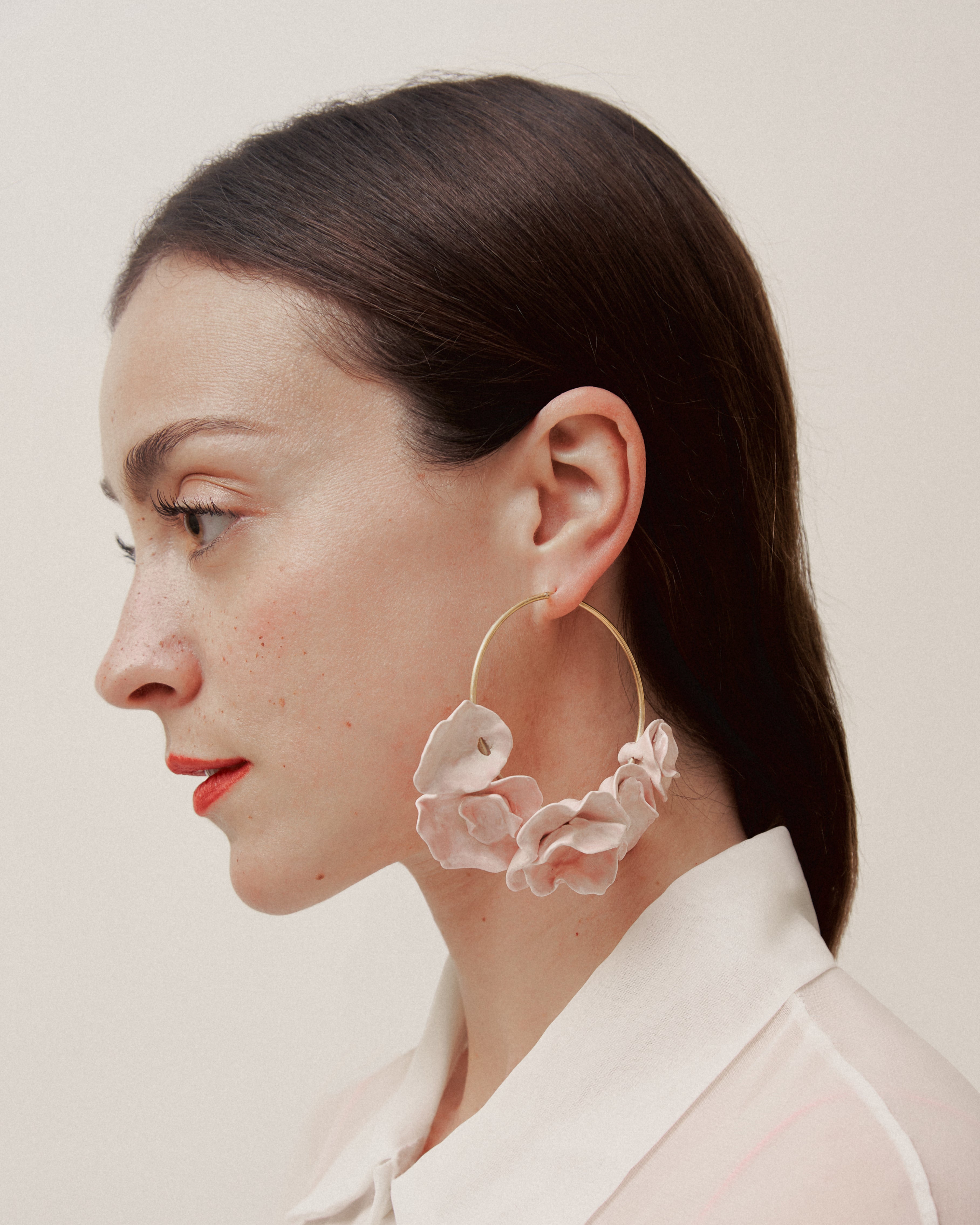 Pink Flowers Earrings