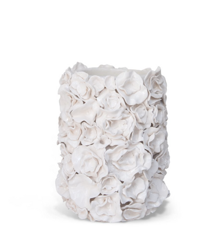 Fleurs White Vase
